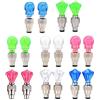 TOYANDONA Luci per Bici a 16 Pezzi Lampade per Raggi Ruota Accensione Automatica Materiali Plastica e Metallo Adatte per Bici da Montagna Colore Casuale