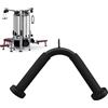 Generisch Lat Pulldown Attachments - Impugnatura a V per tricipiti con impugnature imbottite per esercizi, strumento di allenamento della durevole per garage, allenamenti, canottaggio, schiena e spalle