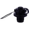 YARNOW Adattatore Valvola Aria per Gommoni in PVC Nero Tappo, Sostituzione per Boston, Resistente e Antileak, Accessorio per Kayak Gonfiabile e Materasso ad Aria