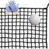 AzulLanse 3 reti da golf da 3 m, in polietilene, per più sport, protezione da barriera regolabile, per baseball, hockey, calcio, rete sportiva, 1 paio di guanti.