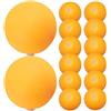 MERRYHAPY Palline Pingpong Elastiche per Allenamento Tavolo Tennis Gialle in Plastica ABS 60 Pezzi per Allenamento Giocatori