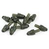Violiica Connettore a cambio rapido per pesca alla carpa, in linea per mangiatoie piatte e pellet, in silicone, verde, confezione da 10