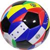 Generisch Pallone da calcio internazionale in PVC, misura 5, per adolescenti e adulti, sport mondiali (A, A)