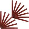 SHINEOFI 15 Pezzi Adesivi Termoretraibili per Protezione Asta Freccia in Plastica Marrone Design Effetto Legno, Installazione Semplice, per Gare e Montaggio Piume