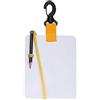 Gucagle Lavagna per scrittura subacquea con clip girevole e matita per sport acquatici Immersioni Nuoto Materiale PC leggero e resistente 15,3x12,7 cm