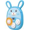 Générique Boxing Toy, Music Punch Board, Ricaricabile Sound Effects, Colorful Lights Display, LED Training Machine for Kids Outdoor Fitness, Home Gym, Birthday Gift, Blue/Pink