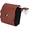 HUSHUI Custodia per Foraggiamento Borsa Compatta in Tela di Facile Accesso per Campeggio Ed Escursionismo in Pelle PU 21x22,5 Cm (Nera)