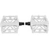 Generic Pedali per Bicicletta Antiscivolo Piattaforma Leggera in Lega di Alluminio per Mountain Bike 1 Paio (WHITE)