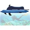 Generic Jet boat elettrico subacqueo, barca a motore galleggiante per 2 persone da 500 W, jet ski, gonfiabile, design a doppia pinna aggiornato, ricarica rapida, ideale per feste in piscina e sport acquatici