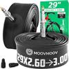 MoovMoov Camera d'Aria 29 pollici - Per Pneumatici 29x2.60, 29x2.80 e 29x3.00 con ETRTO da 65-622 a 76-622 - Valvola Presta - Confezione da 2 - Per Bici