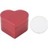 Pyralxwight Love - Shaped Aluminum Alloy Billiard Pool Cue Chalk Box, Portable Mini Chalk Holder with Smooth Surface, for Pool Players, Jewelry & Small Items Storage