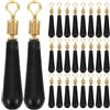 MOKKHNB Kit 50 Pezzi Adattatori Galleggianti da Pesca Design Antintreccio e Rotazione in Silicone e Metallo per Acqua Dolci e Salate