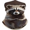 Generic Copricollo Cute Raccoon Elasticizzato Coprifaccia Sottile Maschera per Uso Quotidiano attività All'Aperto Bici 2 Pezzi