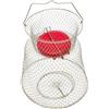 NUOBESTY Cestino da Pesca Portatile in Ferro Leggero con Ciotola Galleggiante Nassa da Pesca per Carpe Resistente e Facile da Riporre Versatile