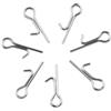 ZUZZEE 100 ganci da pesca in acciaio inox, 19 mm, per esche morbide, attrezzatura terminale forte elasticità
