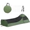 carotoe Tenda da campeggio in 2 secondi con spazio esteso di 220 cm e tessuto denso copertura completa per zaino in spalla Popup Shelter
