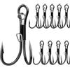 Generic Set di 10 esche da pesca doppie: robusti ami da pesca, accessori per pesci predatori anti-piegamento Struttura a piattaforma ad alta resistenza per esche vive, soluzione affidabile del gancio