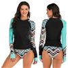 TOVCHEI Split Muta da Donna Estiva Costume da Bagno Sottile Ad Asciugatura Rapida Protezione Solare A Maniche Lunghe Anti-Medusa da Spiaggia Muta da Sub da Spiaggia,Blu,M