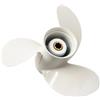 QWZOZST Elica a Motore per Barche in Lega di Alluminio 6G1-45941-00-EL 8 1/2 x -N per Yamaha 6-8HP 3 Lame 7 Denti scanalati