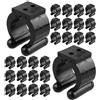 VILLCASE Clip Fissaggio Regolabile Porta Canne da Pesca in Plastica Nera Portatile 50 Pezzi per Uso Domestico e'aperto