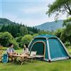 SHENGQION Tenda Impermeabile 2-3 Persone, Resistente Al Ve-nto Con Doppio Gonfiaggio E Borsa Trasporto, Pieghevole Leggera Per Campeggio RV Moto