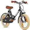 PROMETHEUS BICYCLES Bicicletta Retrò per Bambini 4 Anni Ragazzo Bicicletta per Bambina 14 Pollici PETITAGE Bicicletta per Bambini 3 a 5 Anni in Nero