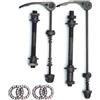 VrayKnol Asse per bicicletta a sgancio rapido anteriore, asse posteriore, mozzo ruota per bici da strada, mountain bike, BMX, nero