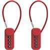 Generic Durevolezza Password Moschettone Clip Universali Computer Valigie Lucchetti per Bicicletta Cavo Caschi Valigie Bagagli Tipo Pesante Casco da bici