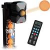 Generic Macchina automatica per l'allenamento della palla da ping pong con rete di cattura, robot lanciatore portatile per allenamento da solo, velocità regolabile e rotazione per uso domestico o in discoteca