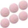 BESPORTBLE 6 Pezzi Palline da Tennis in Gomma Rosa Elastiche per Principianti Femminili, per Allenamento e Gioco All'aperto, Design alla Moda e Facilmente Visibili