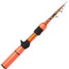Tufgo Canna da pesca telescopica in fibra di carbonio da 1,5 m, per canna da pesca ultra veloce, per esche da basso, 1-10 g, verde