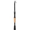 Tufgo Canna da pesca telescopica in fibra di carbonio, portatile, da viaggio, con guide lisce, per acqua dolce e salata, luccio, pesce persico, 46 cm-48 cm