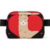 DUWAA I Love Alpacas Print Bag per uomo e donna borsa leggera per passeggiate con cani impermeabile borsa da palestra borsa a tracolla per uso quotidiano