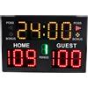 Fafeicy Tabellone Segnapunti da Basket a 11 Cifre LED con Staffa per Telecomando Vite a Gancio per Giochi Multisport Indoor Allenamento Pallavolo Wrestling Boxe