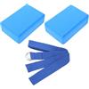 WATIIFUFU Set di Fasce Elastiche per Yoga in Eva Superficie Antiscivolo e Confortevole, Kit Accessori per Esercizi di Yoga e Pilates, per Allenamento Fitness a Casa