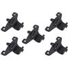 HEANUJJ Supporto per Pompa Bici Nero in Silicone e Nailon 5 Pezzi, Facile da Installare e Fissare Saldamente, per Ciclismo e Accessori per Biciclette Mtb