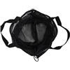 Tufgo Borsa portaoggetti per barbecue con coulisse in rete per piastre per barbecue, campeggio, viaggi, attrezzatura nera 38 x 40 cm