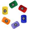 Rapidbok 6 Pezzi Antisudore Fasce da Polso per Bambini, Polsini Palestra Sudore Assorbente Cotone Elastico Braccialetti Sportivi Colorati per Calcio Basket Baseball Corsa Fitness Palestra