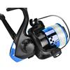 POENVFPO Mulinello da Pesca D'acqua Dolce in 3 Colori, Mulinello da Spinning in Plastica con Placcatura Leggera e Impugnatura Antiscivolo, per Zattera a Canna Corta (BLUE)