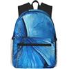 Tamiger Blue Butterfly Print Unisex Leggero Casual Comfort Zaino Quotidiano Lavoro Viaggi Escursioni Pendolari