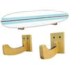 RTTYIKU Scaffale porta balance board, Porta tavole da surf in legno for appendiabiti parete for sci e snowboard
