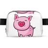 DUWAA Smile Pink Pig Print Bag per uomo donna borsa leggera cane Walking Bag impermeabile palestra borsa a tracolla per uso quotidiano