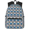 Tamiger Blue Butterfly Print Unisex Leggero Casual Comfort Zaino Quotidiano Lavoro Viaggi Escursioni Pendolari