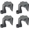 FortunateSweet Pontoon - Clip per parafango per binario quadrato da 3 a 3,2 cm, confezione da 4 ganci per paraurti in ABS, regolabili, supporti per parafango per attracco marino