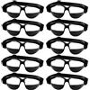 Wrzbest 10 occhiali da pallacanestro, dribbling, professionali, per basket, allenamento, con cinghia elastica regolabile, occhiali di sicurezza, per bambini, adulti, adolescenti, golf, rugby, calcio