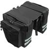 Whyzsjnclg Borsa da Sella per Bici 30 Litri di capacità per Accessori Bici da, Cestino Posteriore Doppio Lato Impermeabile Borsa Portapacchi con Chiusura a Doppia Cerniera Multitasche