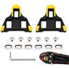 csncis SPD SL Cleats, clip per pedali compatibili con scarpe da bici da corsa Shimano Sh10, Sh11 e Sh12; pedali senza sistema a clic, adatte per ciclismo indoor e outdoor; scarpe da ciclismo con tre fori