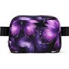 DUWAA Borsa a tracolla per uomo e donna, leggera, con stampa di farfalle, viola e nera, impermeabile, per uso quotidiano