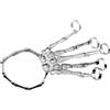 Healvian 2pezzi Scheletrico in Bracciale Design Teschio Per Feste e Cosplay Accessorio Gotico Per