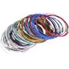 Healeved Braccialetti in Lega Colorati 50 Pezzi Design Semplice e Chiusura a Vite, Bracciali alla Moda per Ragazze e Studenti, Accessori per Feste ed Eventi Colore Casuale